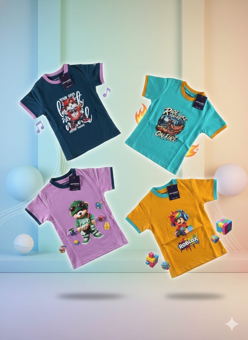 Little Champions - 4 Stylish Unisex T-Shirts